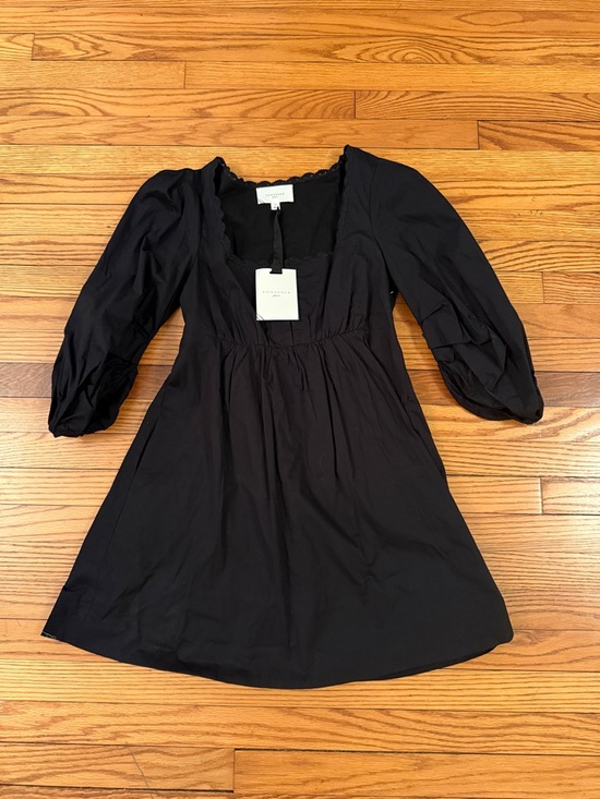 Pomander Place Dresses & Skirts - Pomander Place Black Lace-Trim Mini dress, size medium NWT